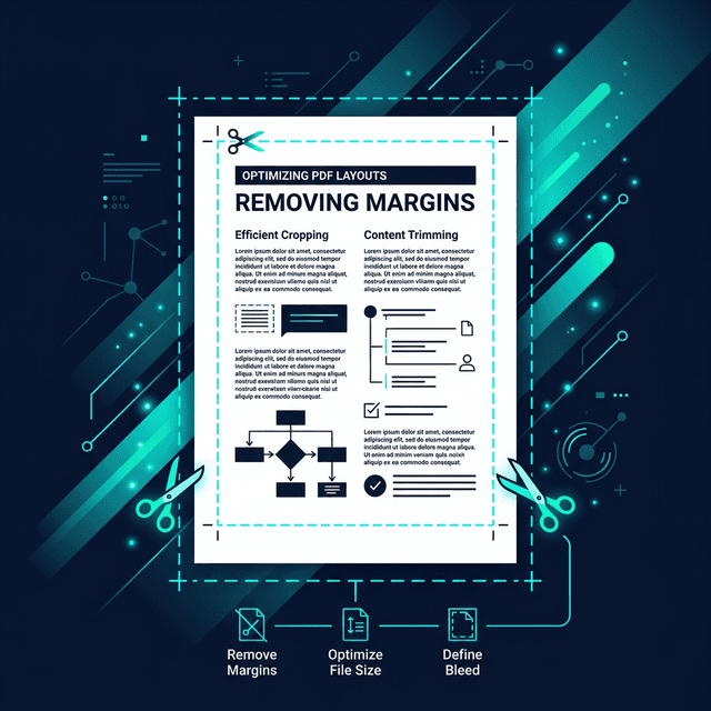 Cropping PDF pages to remove blank margins and borders online