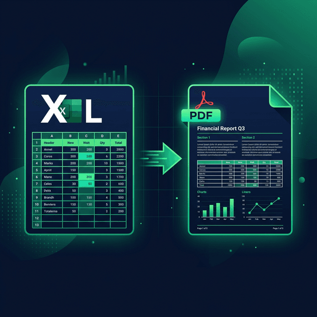 Converting an Excel spreadsheet to PDF