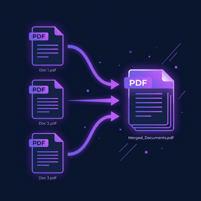 Merging multiple PDF files into one combined document