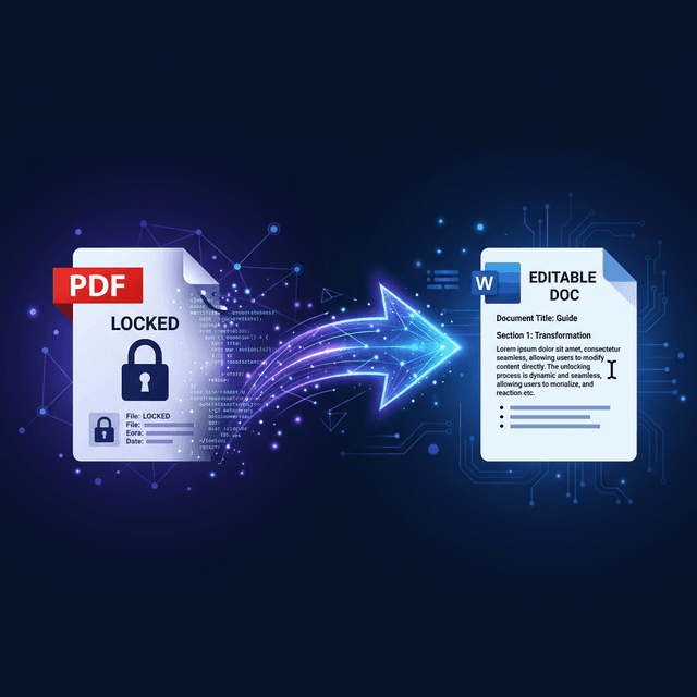 Converting a PDF into a fully editable Word document online