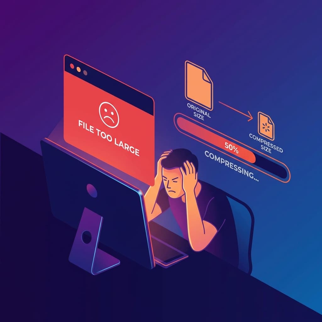 PDF file too large error with compression solution