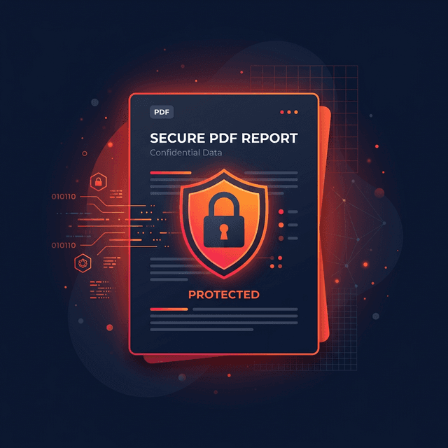 Password protecting a PDF document to prevent unauthorized access
