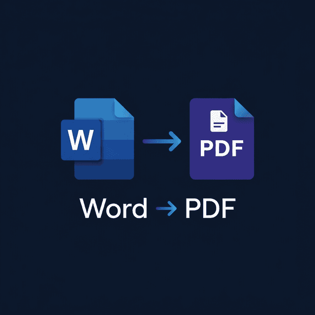 Converting a Word document to PDF online for free