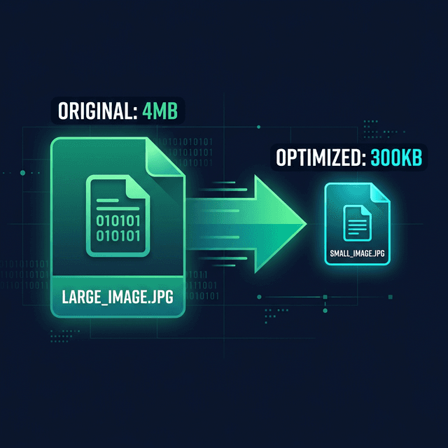 Compressing images without losing quality — before and after